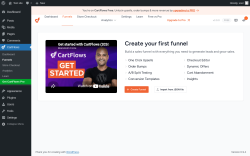 Page screenshot: CartFlows &rarr; Funnels