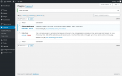 Page screenshot: Plugins &lsaquo; Test site &mdash; WordPress