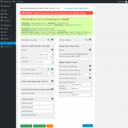 Page screenshot: Page Category WUD &lsaquo; Test site &mdash; WordPress