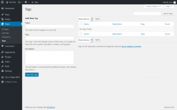 Page screenshot: Pages &rarr; Tags