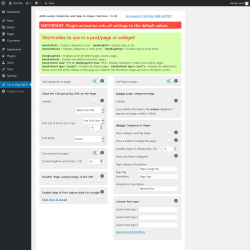 Page screenshot: Page Category WUD &lsaquo; Test site &mdash; WordPress