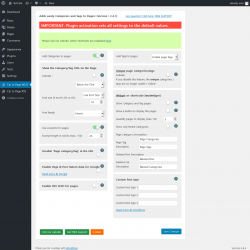 Page screenshot: Page Category WUD &lsaquo; Test site &mdash; WordPress