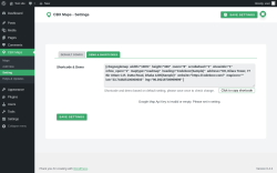 Page screenshot: CBX Maps &rarr; Setting &rarr; Demo & Shortcodes