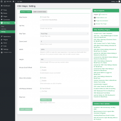 Page screenshot: CBX Maps &rarr; Setting