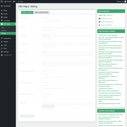 Page screenshot: CBX Maps &rarr; Setting