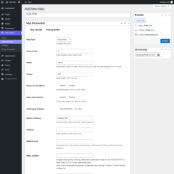 Page screenshot: CBX Maps &rarr; Add New Map &rarr; Map Settings