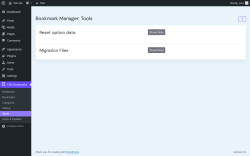 Page screenshot: CBX Bookmarks → Tools