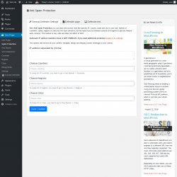 Page screenshot: Geo Plugin → Spam Protection