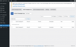 Page screenshot: Active Campaign → Active Campaign Log