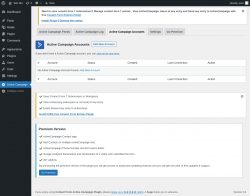Page screenshot: Active Campaign → Active Campaign Accounts