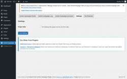 Page screenshot: Active Campaign → Settings
