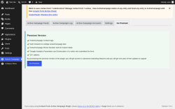Page screenshot: Active Campaign &rarr; Go Premium