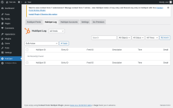 Page screenshot: HubSpot → HubSpot Log