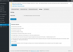 Page screenshot: Infusionsoft → Settings