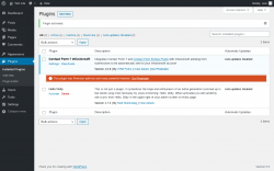 Page screenshot: Plugins ‹ Test site — WordPress