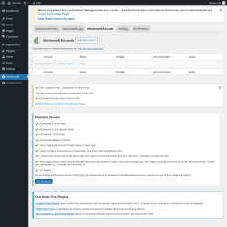 Page screenshot: Infusionsoft → Infusionsoft Accounts