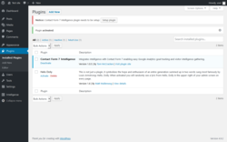 Page screenshot: Plugins &lsaquo; Test site &mdash; WordPress