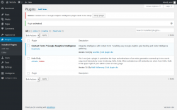 Page screenshot: Plugins &lsaquo; Test site &mdash; WordPress
