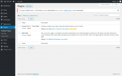 Page screenshot: Plugins &lsaquo; Test site &mdash; WordPress