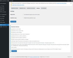 Page screenshot: Salesforce → Settings