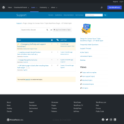 Page screenshot: CF7 Styler → Support Forum