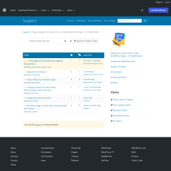 Page screenshot: CF7 Styler → Support Forum