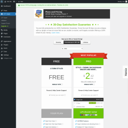 Page screenshot: CF7 Styler → Upgrade  ➤