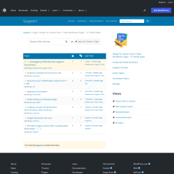 Page screenshot: CF7 Styler → Support Forum