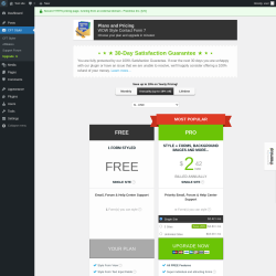 Page screenshot: CF7 Styler → Upgrade  ➤