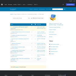 Page screenshot: CF7 Styler → Support Forum