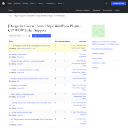 Page screenshot: CF7 Styler → Support Forum