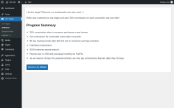 Page screenshot: CF7 Styler &rarr; Affiliation