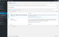 Page screenshot: Plugins ‹ Test site — WordPress
