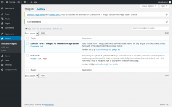Page screenshot: Plugins ‹ Test site — WordPress