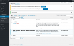 Page screenshot: Plugins ‹ Test site — WordPress