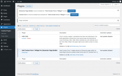 Page screenshot: Plugins ‹ Test site — WordPress