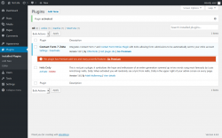 Page screenshot: Plugins ‹ Test site — WordPress