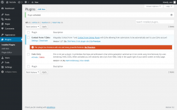 Page screenshot: Plugins ‹ Test site — WordPress