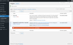 Page screenshot: Plugins ‹ Test site — WordPress