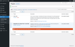 Page screenshot: Plugins ‹ Test site — WordPress