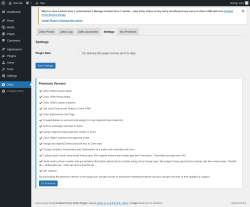 Page screenshot: Zoho → Settings
