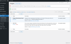 Page screenshot: Plugins &lsaquo; Test site &mdash; WordPress