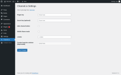 Page screenshot: Channel.io Settings &lsaquo; Test site &mdash; WordPress