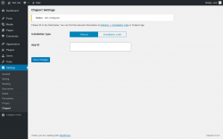 Page screenshot: Settings &rarr; Chaport
