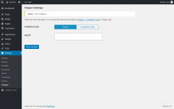 Page screenshot: Settings &rarr; Chaport