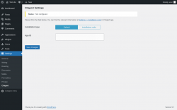 Page screenshot: Settings &rarr; Chaport