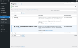 Page screenshot: Plugins &lsaquo; Test site &mdash; WordPress