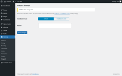 Page screenshot: Settings &rarr; Chaport