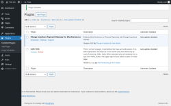 Page screenshot: Plugins ‹ Test site — WordPress