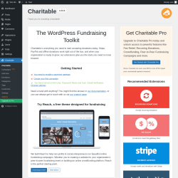 Page screenshot: Charitable